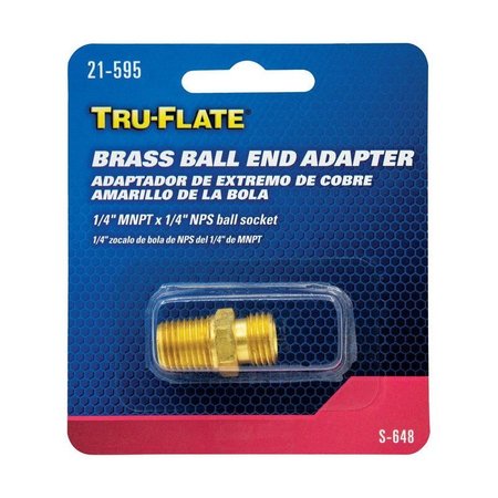 TRU-FLATE BALL-END ADAPTR 1/4""MNPT 21595